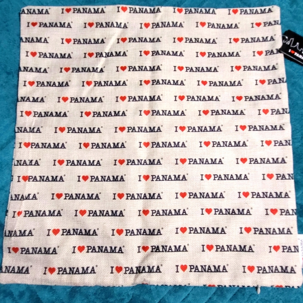 Cream Colored Panama Pillow Cover woven, NEW with Tags